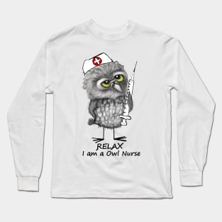 Owl Nurse Long Sleeve T-Shirt